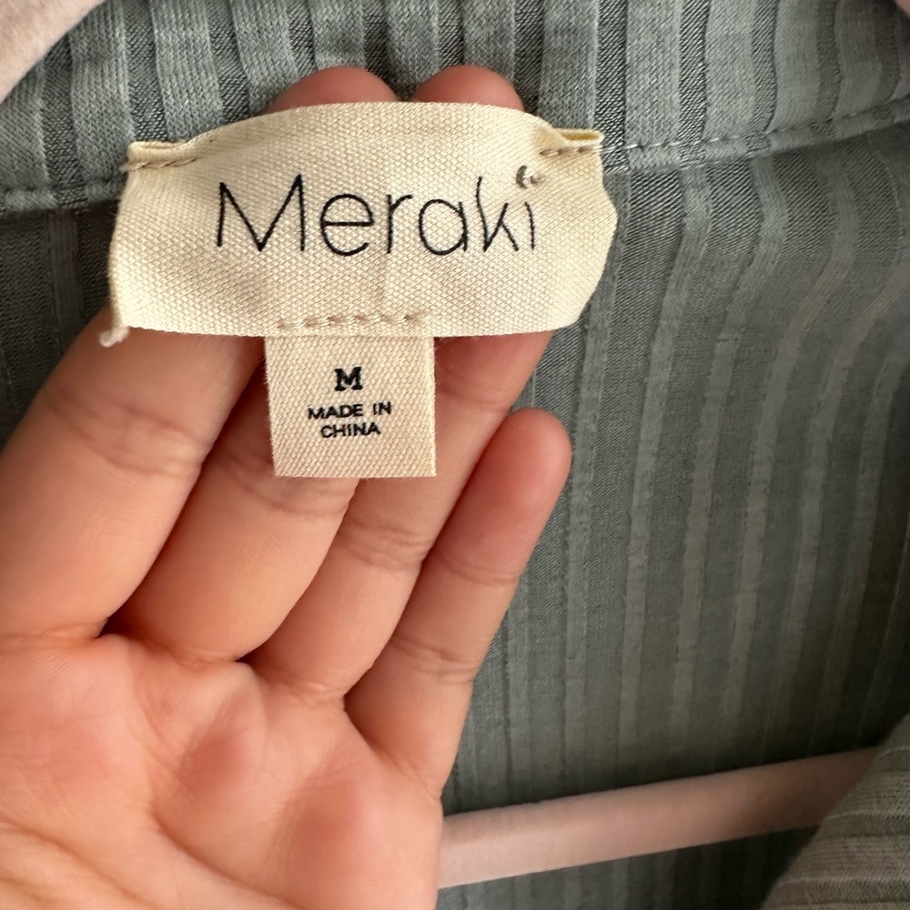 Meraki Women's Ribbed Button-Up Top - Picture 5 of 6